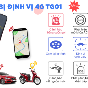 Thiết bị định vị 4G TG01 - Nhỏ gọn - Phù hợp mọi dòng xe