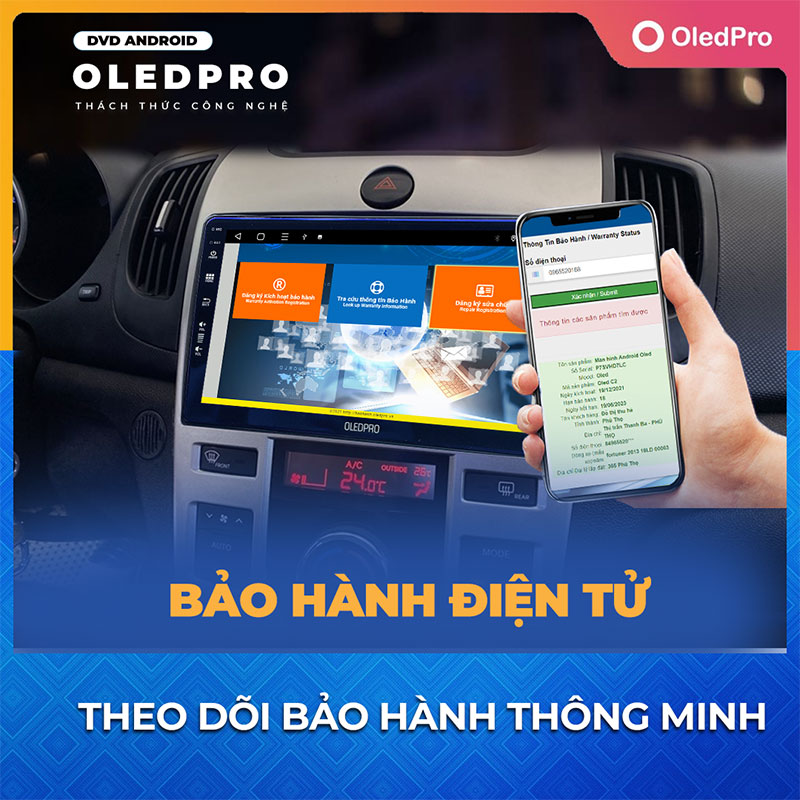 Bảo hành điện tử OledPro tiện lợi